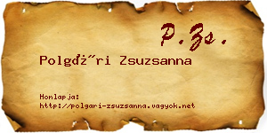 Polgári Zsuzsanna névjegykártya