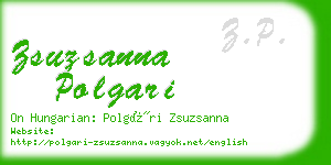 zsuzsanna polgari business card